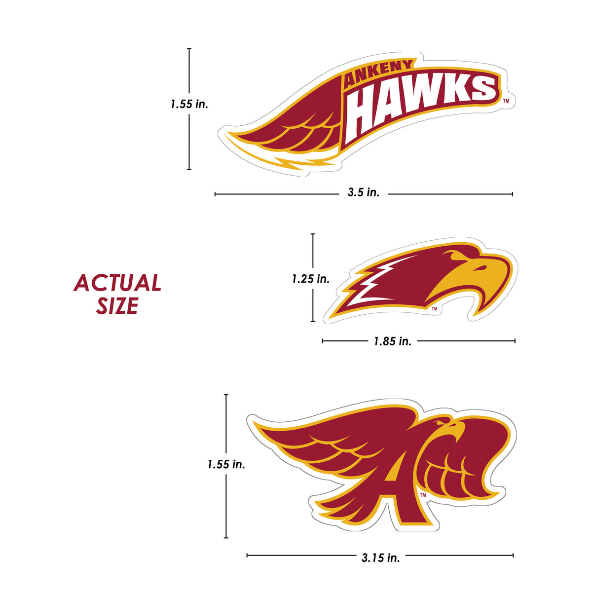 Ankeny Hawks Mega Fan Value BUNDLE