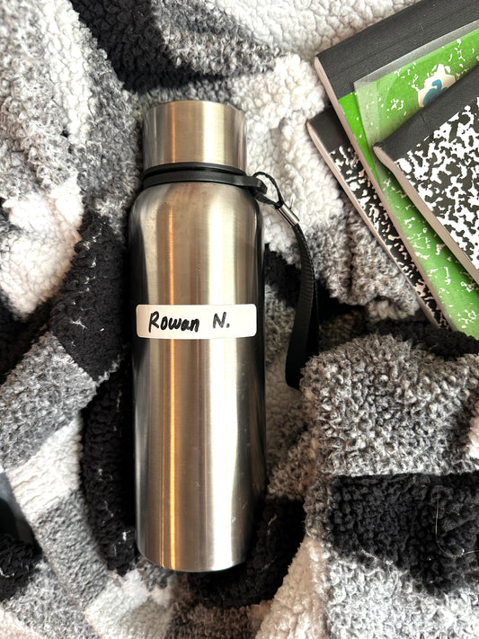 Write-and-Seal Water Bottle Labels (All-Purpose White)