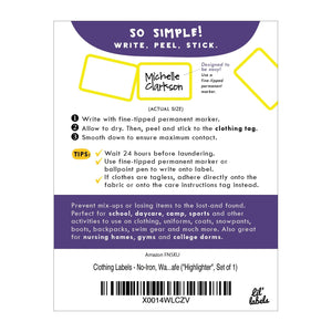 CLOTHING / FABRIC LABELS | Highlighter - Lil' Labels