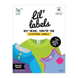 CLOTHING / FABRIC LABELS | Bright White - Lil' Labels