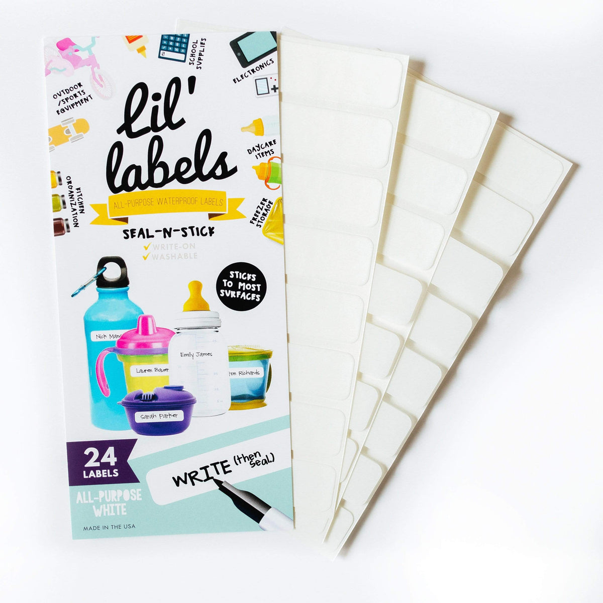HOME ORGANIZATION / PANTRY LABELS | All-Purpose White - Lil' Labels